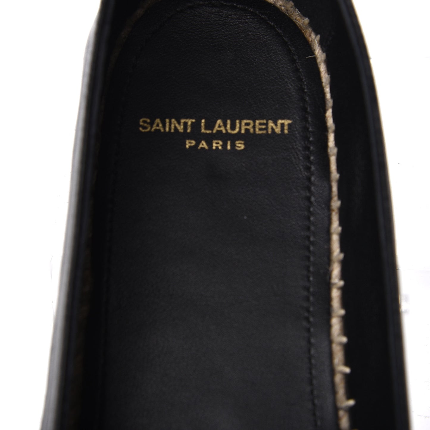 Lambskin Monogram Espadrilles 39.5 Black