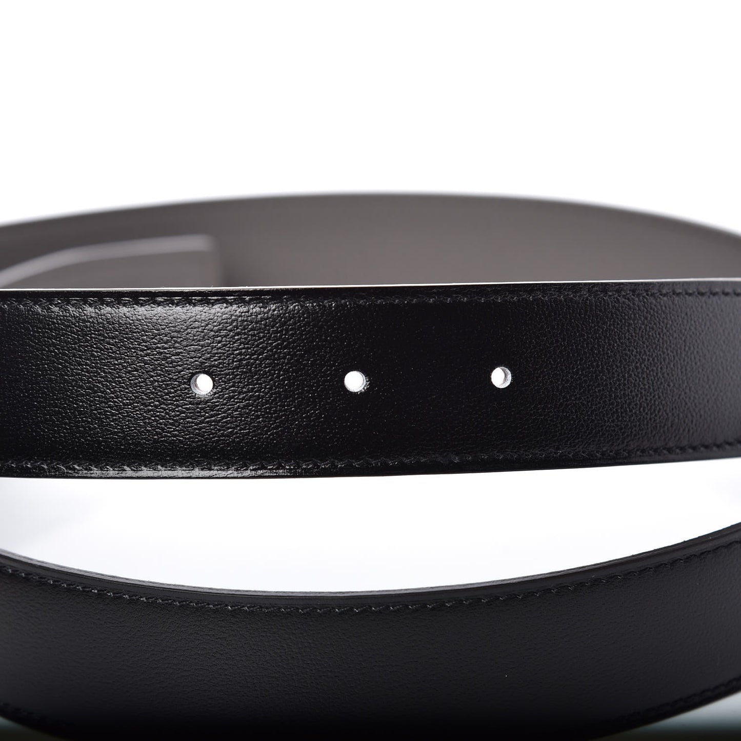 Box Togo 32mm Au Carre H Belt 90 Black Etain