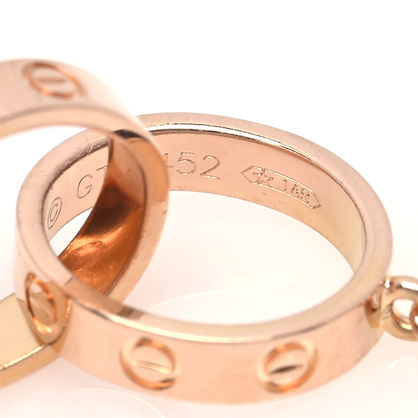 18K Pink Gold Interlocking LOVE Necklace