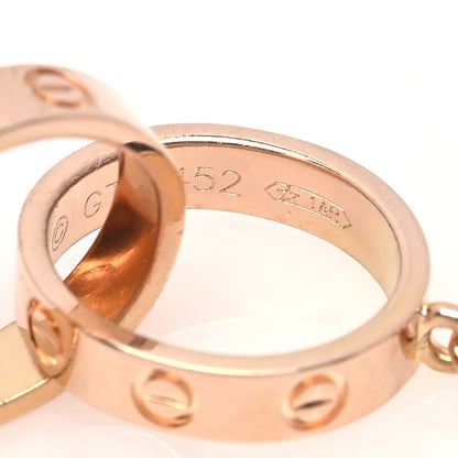 Cartier 18K Pink Gold Interlocking LOVE Necklace 5 of 6