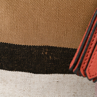 Burberry Canvas Mega Check Medium Ashby Tassel Hobo Cinnamon Red 13 of 15