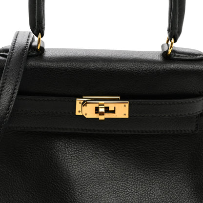 Hermes Veau Gulliver Kelly Retourne 20 Black 7 of 9