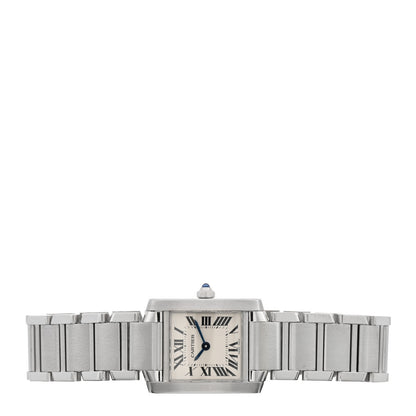 Cartier Stainless Steel 20mm Tank Francaise Quartz Watch 2 of 4