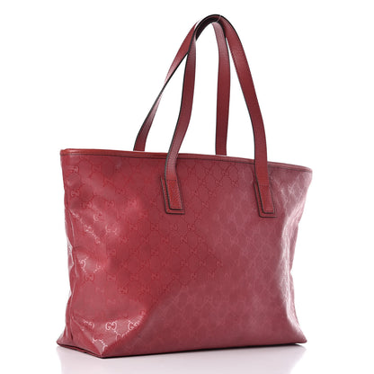 Gucci Imprime Monogram Medium Zippered Shopping Tote Rose Blush 3 of 10