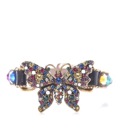 Gucci Calfskin Crystal Butterfly Bracelet Multicolor 1 of 4