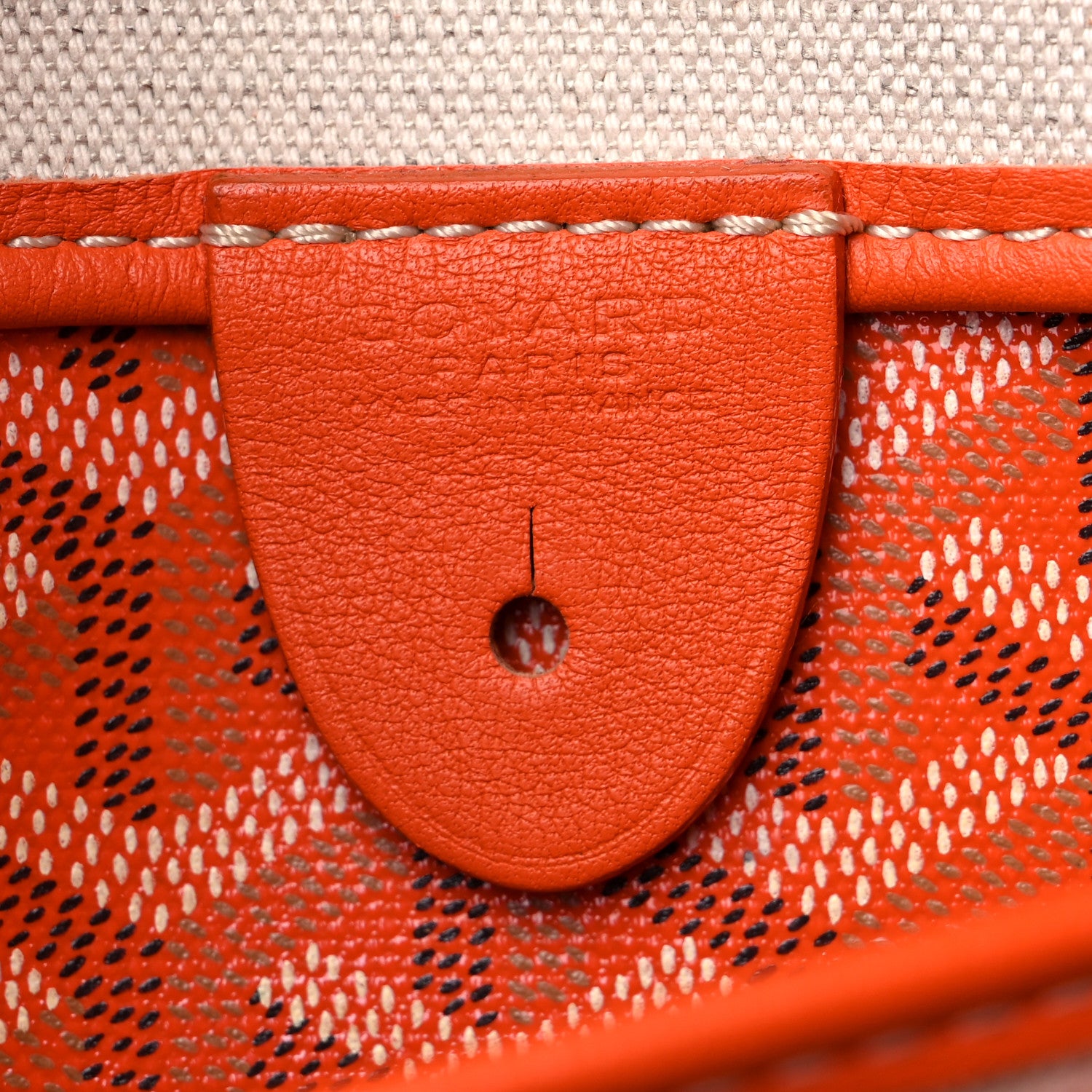 Goyard Goyardine Artois PM Orange 6 of 10