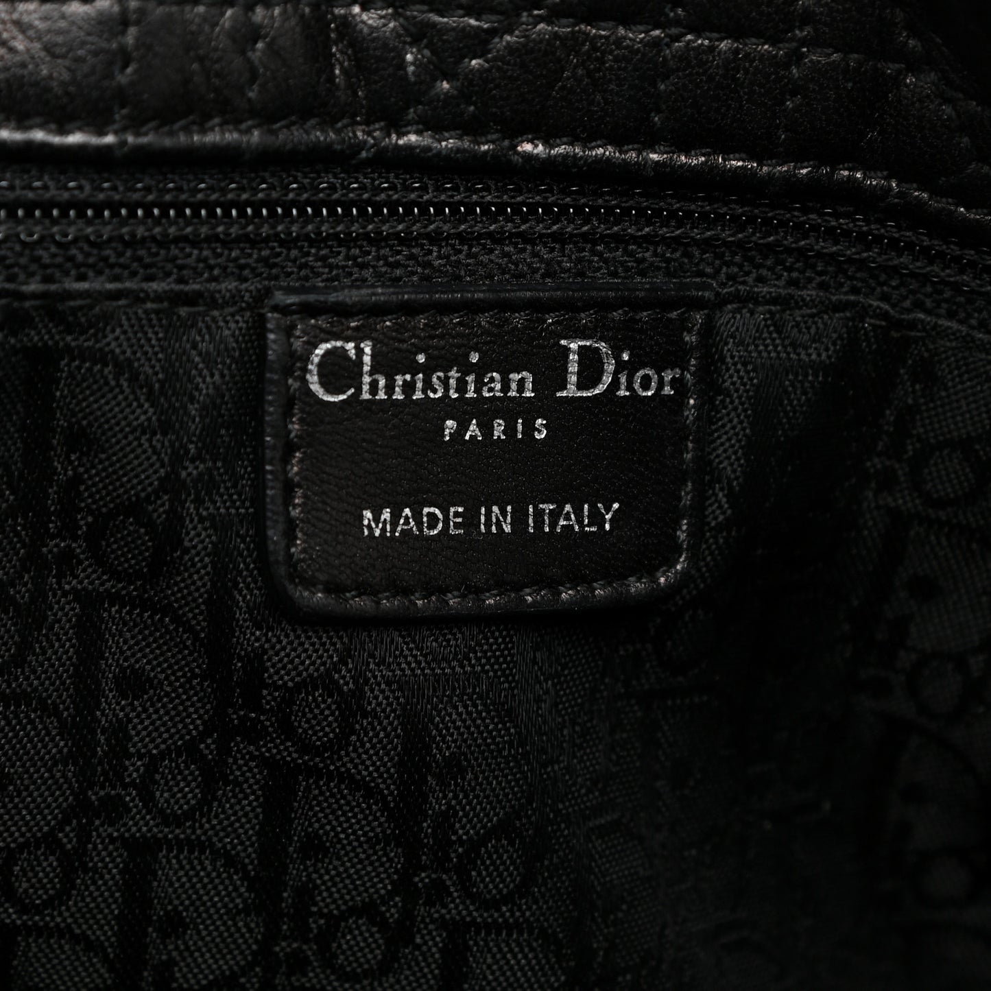 Lambskin Cannage Large Dior Soft Shopping Tote Black