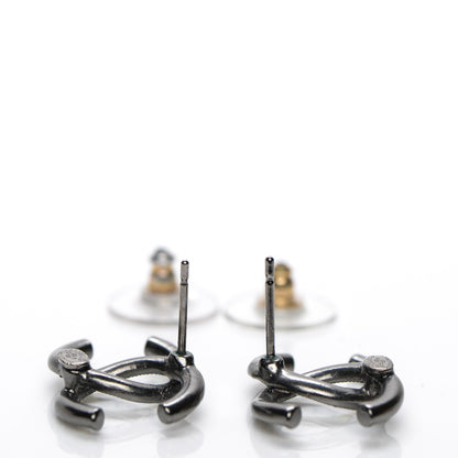 Chanel Crystal Baguette CC Earrings 4 of 4