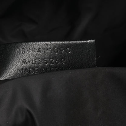Balenciaga Textured Sport Nylon Logo Embroidered M Wheel Gym Bag Black Bleu Navy 6 of 9