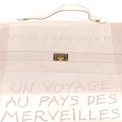 Hermes Vinyl Souvenir De L'Exposition Kelly Transparent 18 of 22