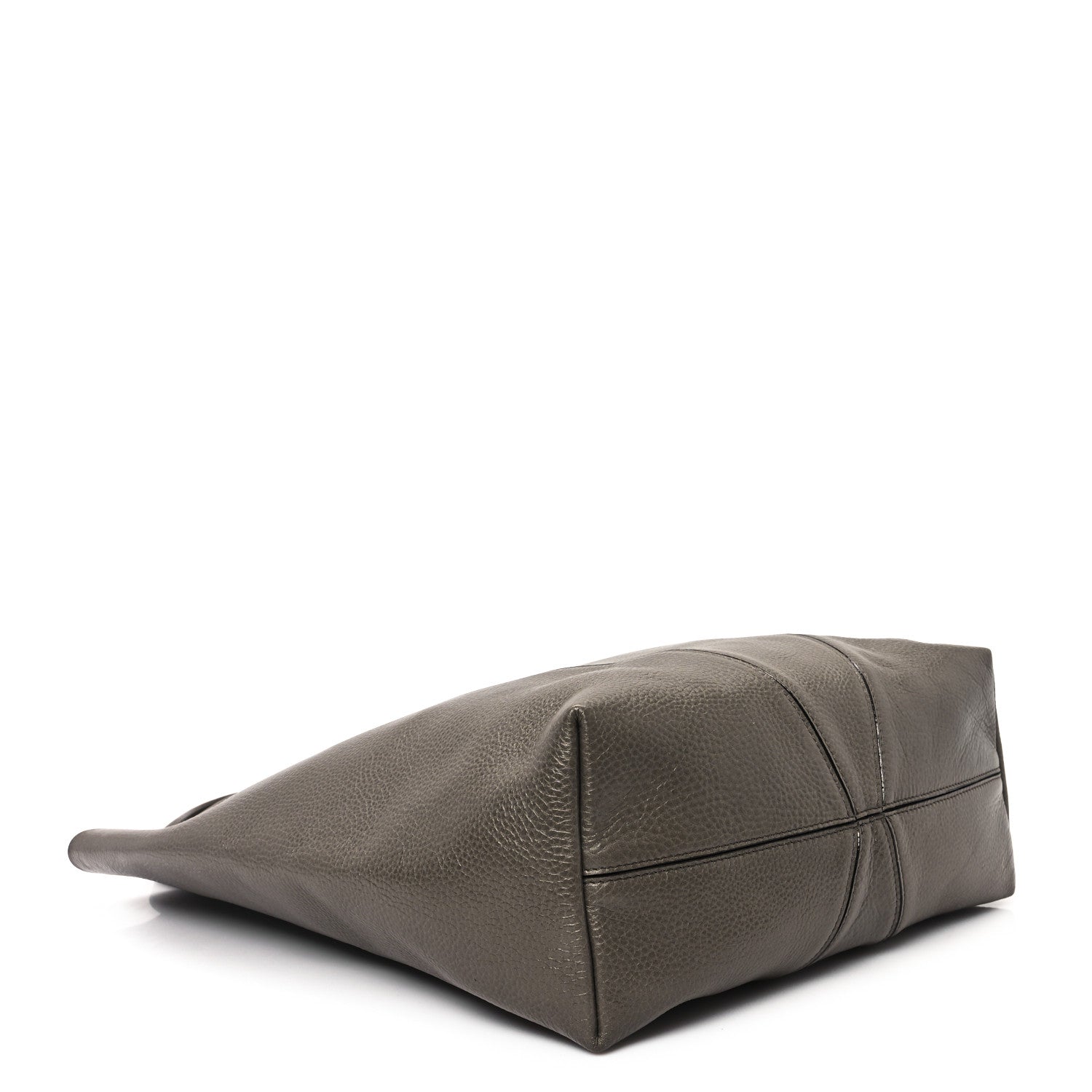 Chloe Grained Calfskin Large Spin Tote Flannel Grey 4 of 10