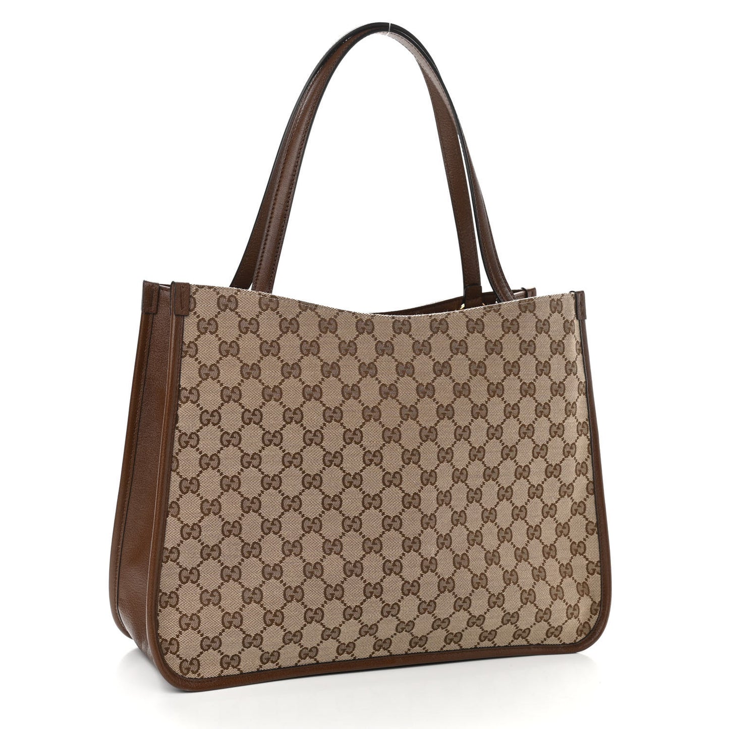 Monogram Horsebit 1955 Tote Bag Beige Brown Sugar
