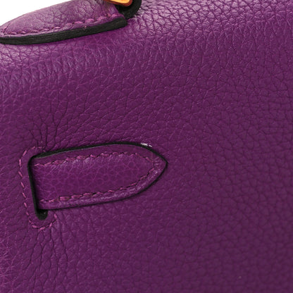 Hermes Togo Horseshoe Kelly Retourne 25 Anemone 11 of 13