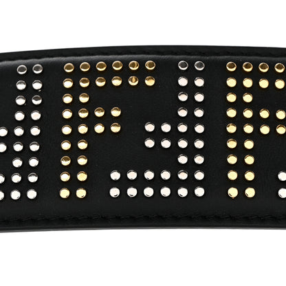 Fendi Calfskin F is Fendi FF Studded Strap Black 3 of 5