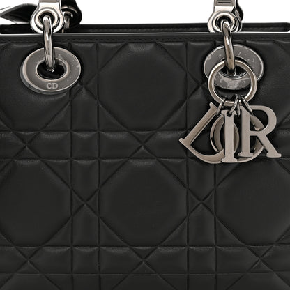 Christian Dior Calfskin Cannage Small The Lady 95.22 Black 8 of 10