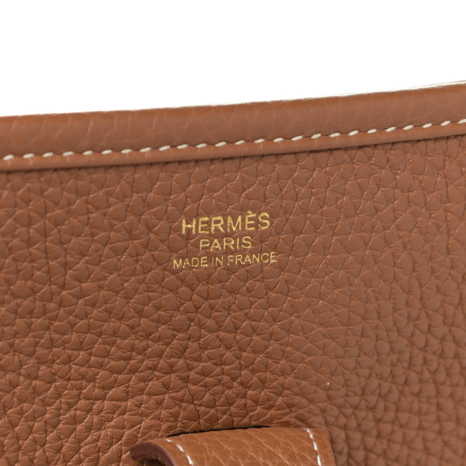 Hermes Taurillon Clemence Evelyne III GM Gold 5 of 10