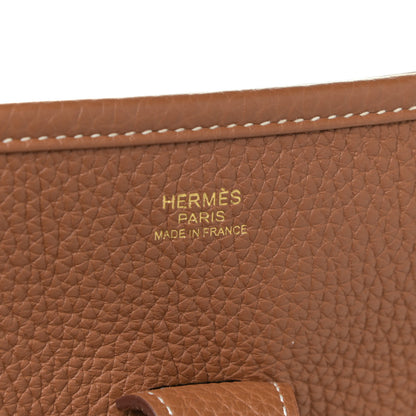 Hermes Taurillon Clemence Evelyne III GM Gold 5 of 10