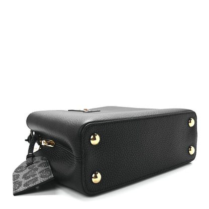 Louis Vuitton Taurillon Capucines Leopard BB Black 4 of 10