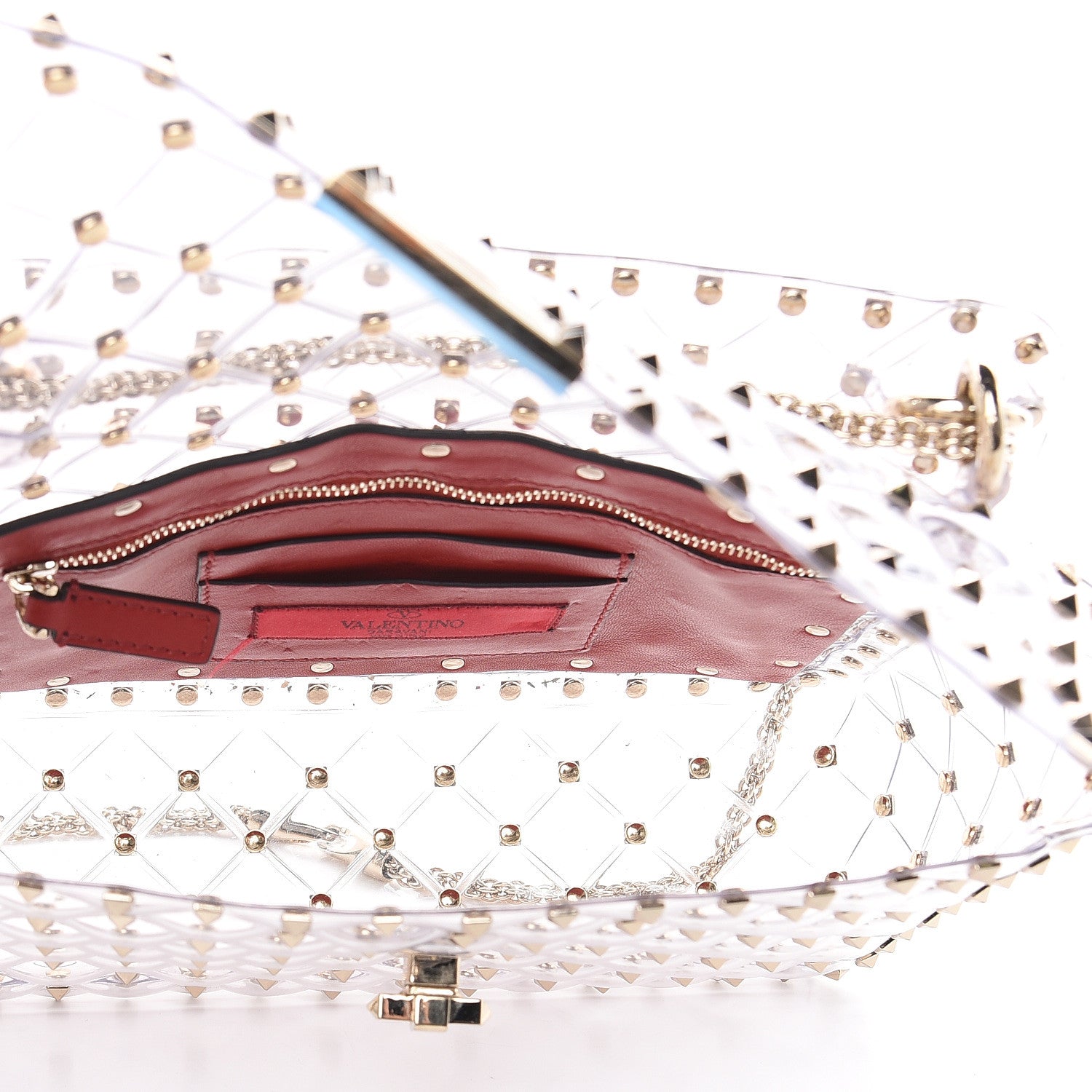 Valentino Garavani PVC Medium Rockstud Spike Shoulder Bag 5 of 8