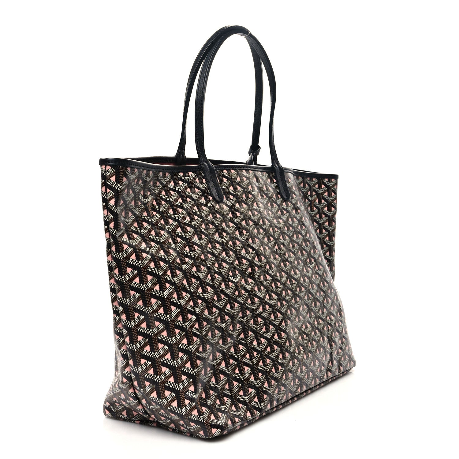 Goyard Goyardine Saint Louis Claire Voie PM Black Pink 4 of 10