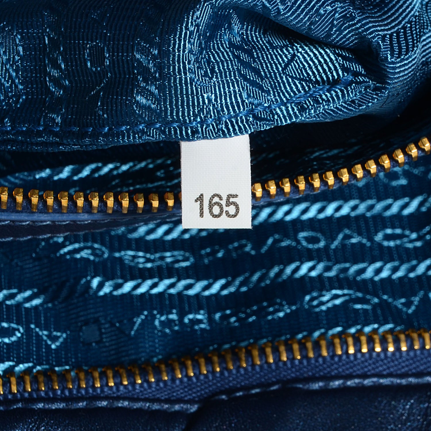 Prada Nappa Mordore Clutch Denim 7 of 9
