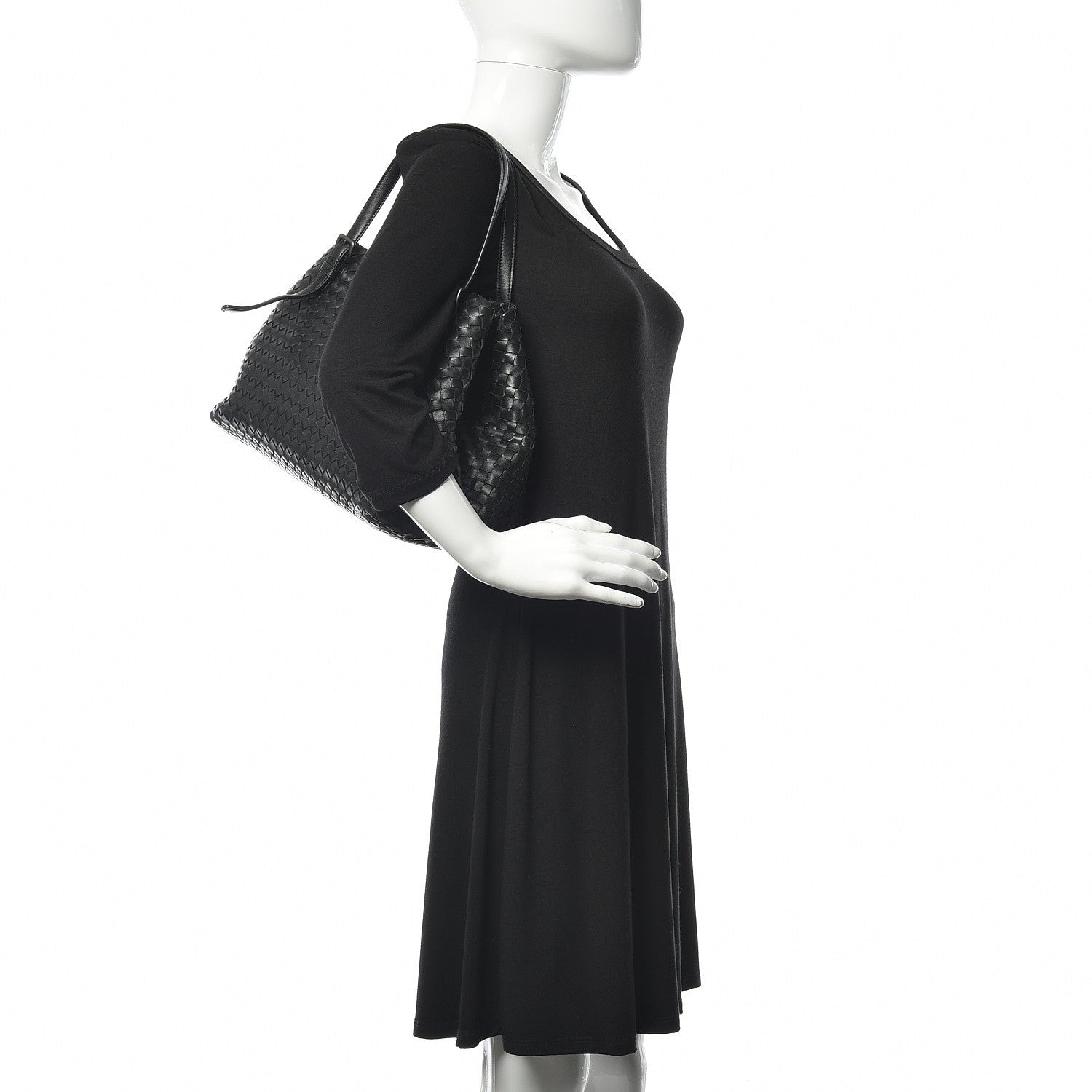 Bottega Veneta Nappa Intrecciato Medium Seamless Tote Black 2 of 12