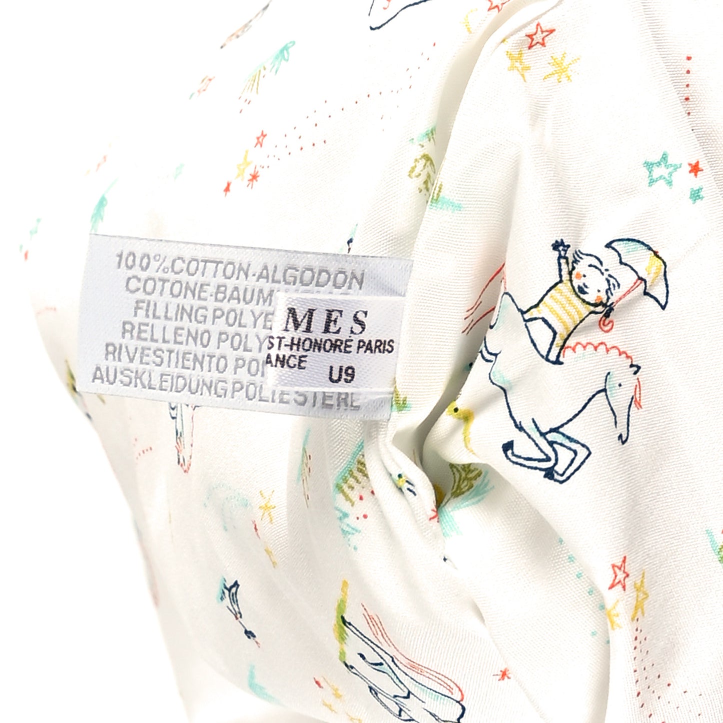 Cotton Poplin Embroidered Cabriole Baby Bunting Blanket Blanc Creme