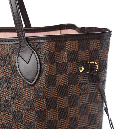 Louis Vuitton Damier Ebene Neo Neverfull MM Rose Ballerine 13 of 21