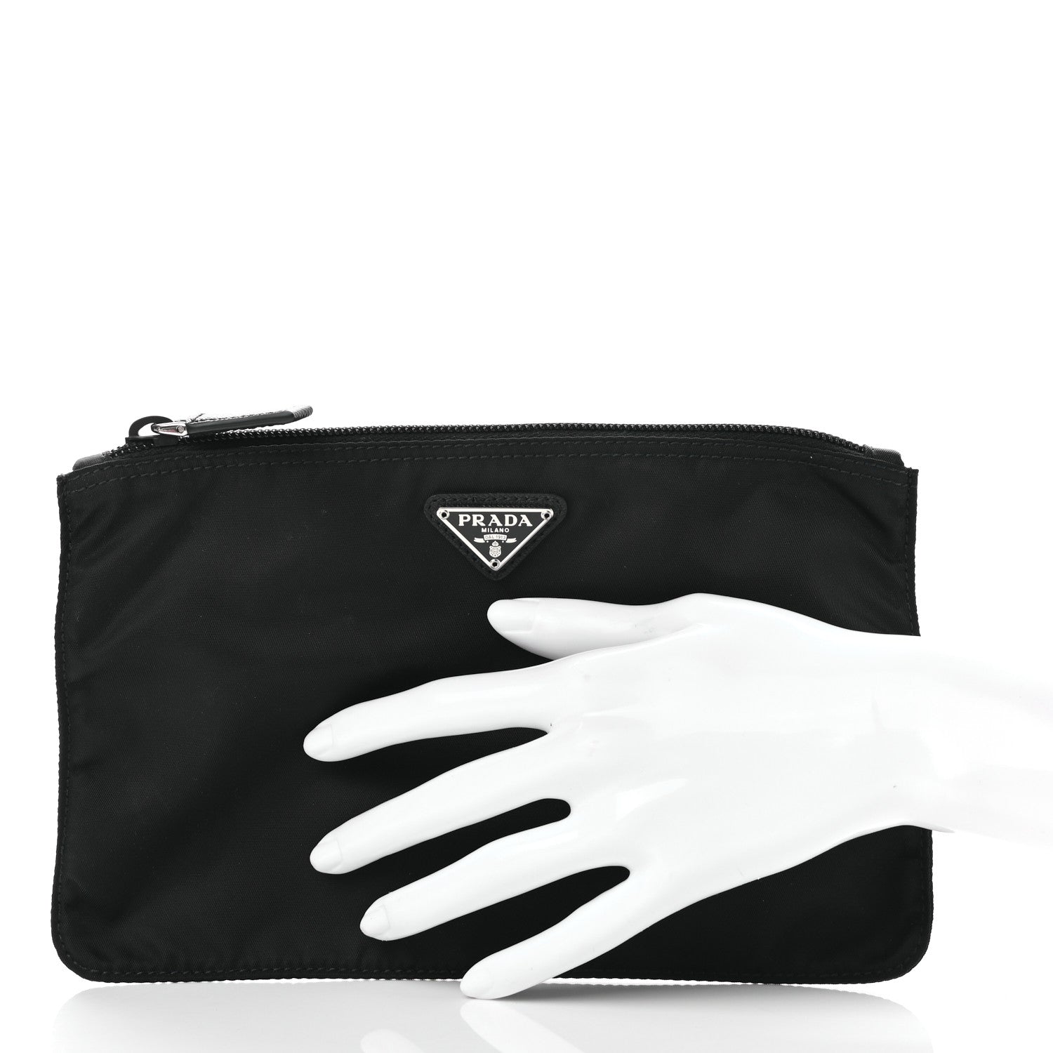 Prada Nylon Tessuto Cosmetic Pouch Black 2 of 8