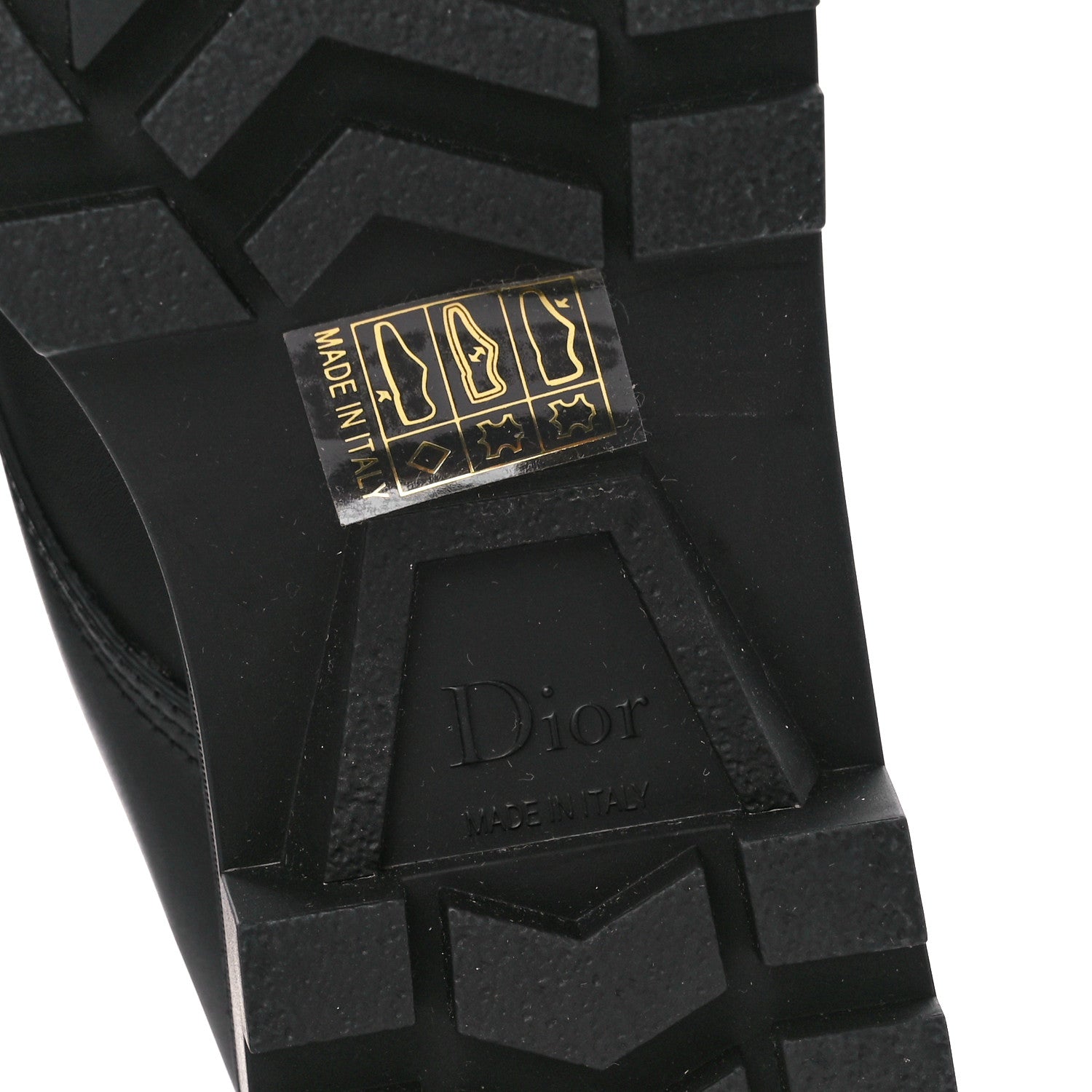 Christian Dior Calfskin Rubber Dioriron Boots 36 Black 6 of 9