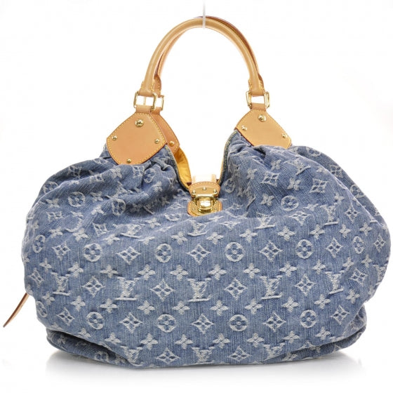 Louis Vuitton Denim Mahina XL Blue 1 of 8