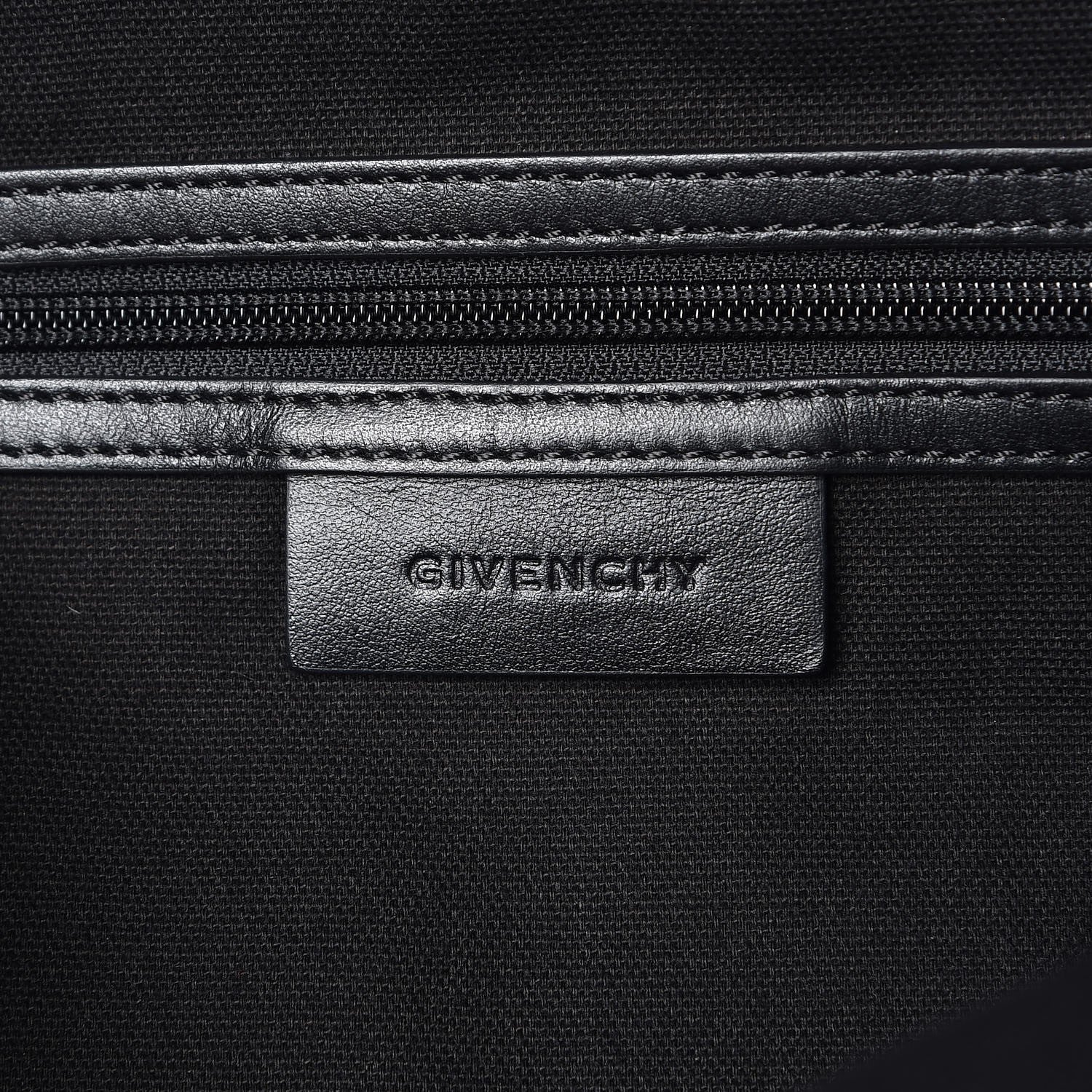 Givenchy Smooth Calfskin Graffiti Paint Logo Backpack Black 6 of 8