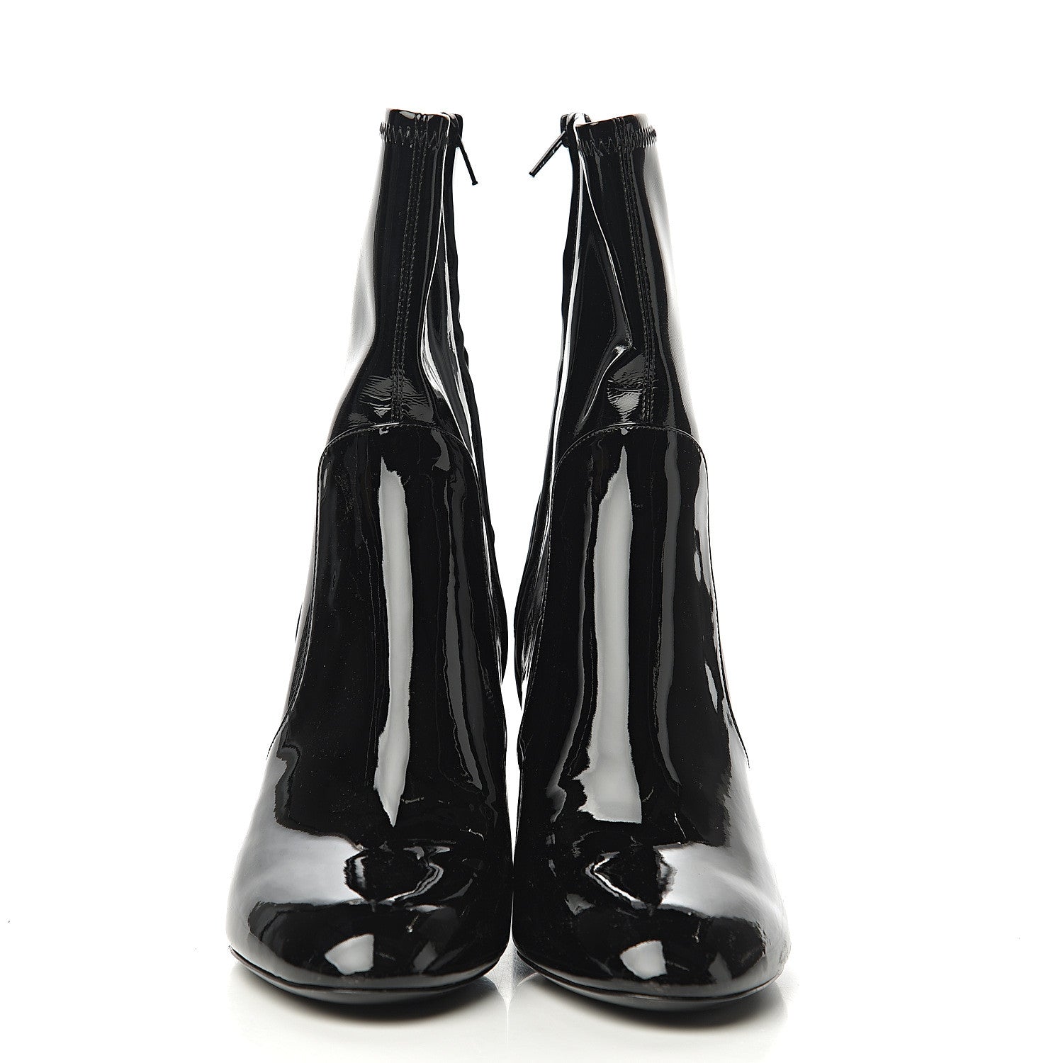Louis Vuitton Patent Silhouette Ankle Boots 41.5 Black 2 of 7