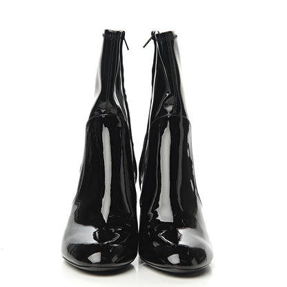Louis Vuitton Patent Silhouette Ankle Boots 41.5 Black 2 of 7