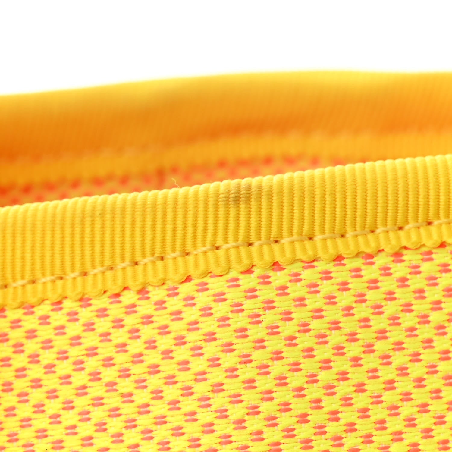 Chanel Mixed Fibers Calfskin Deauville Medium Tote Yellow Orange 13 of 13
