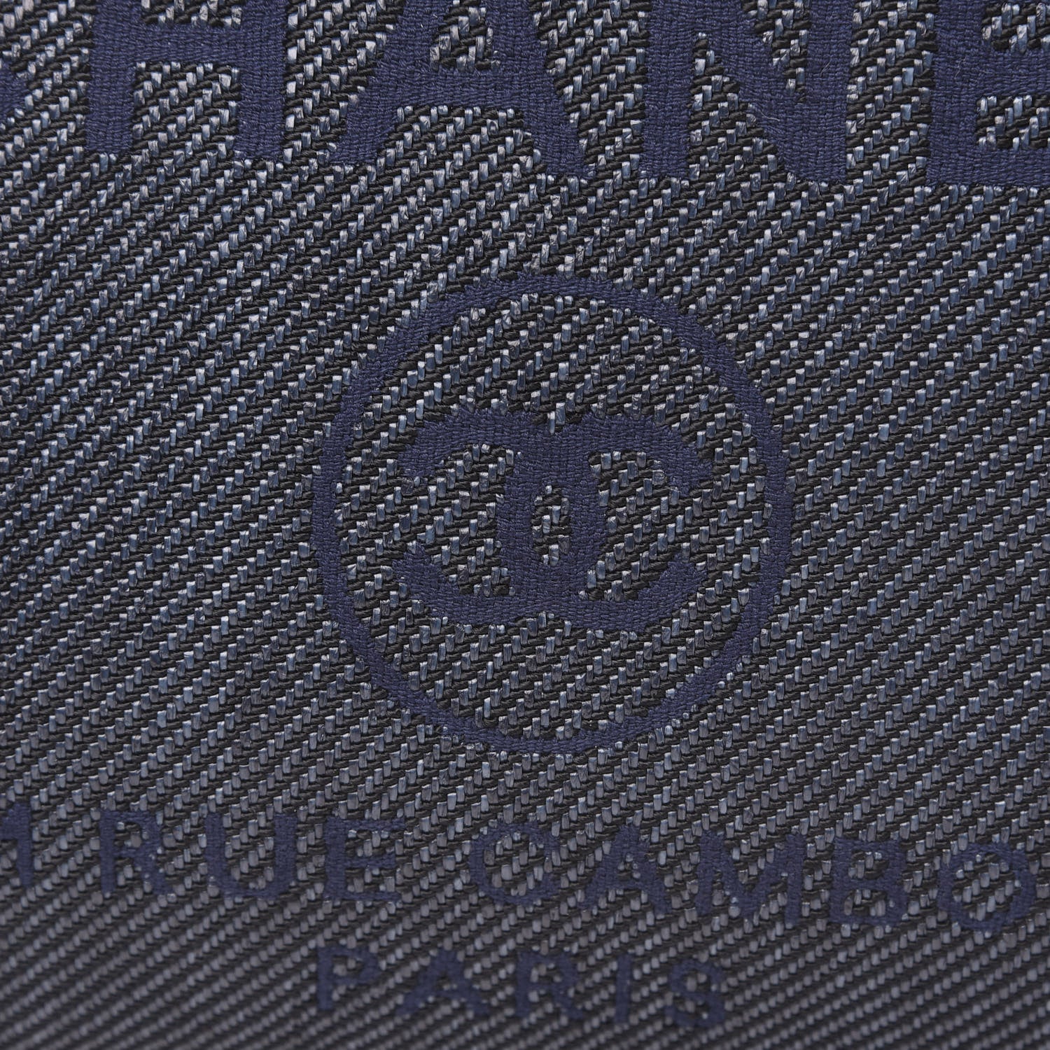 Chanel Denim Small Deauville Tote Dark Blue 10 of 11