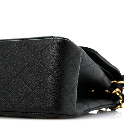 Chanel Caviar Quilted Jumbo Double Flap Black 10 of 13
