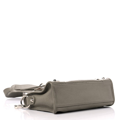 Balenciaga Chevre Silver Metallic Edge Hardware Mini City Gris Taupe 4 of 8