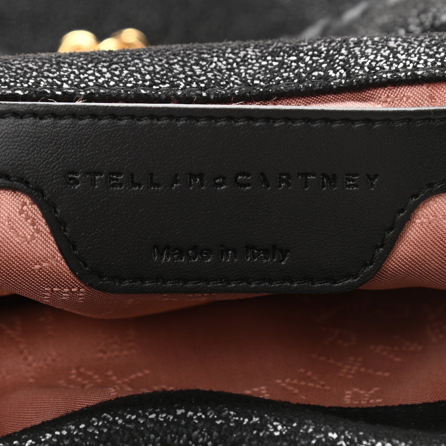 Shaggy Deer Mini Falabella Fold Over Tote Black