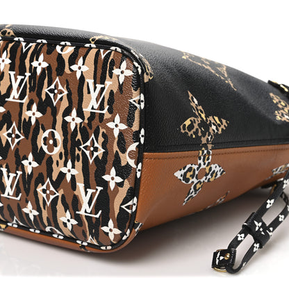Louis Vuitton Monogram Giant Jungle Neverfull MM Black 10 of 12