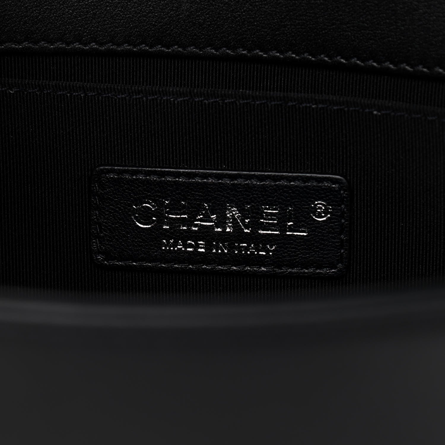 Chanel Lambskin Quilted Medium Boy Flap Black 5 of 9