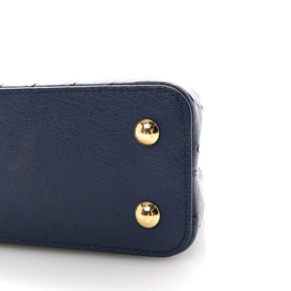 Louis Vuitton Ostrich Capucines Mini Indigo 9 of 10