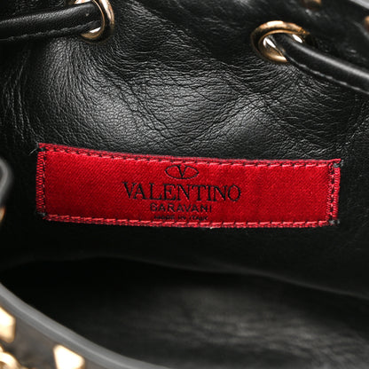 Valentino Garavani Nappa Mini Rockstud Spike Bucket Bag Black 6 of 11