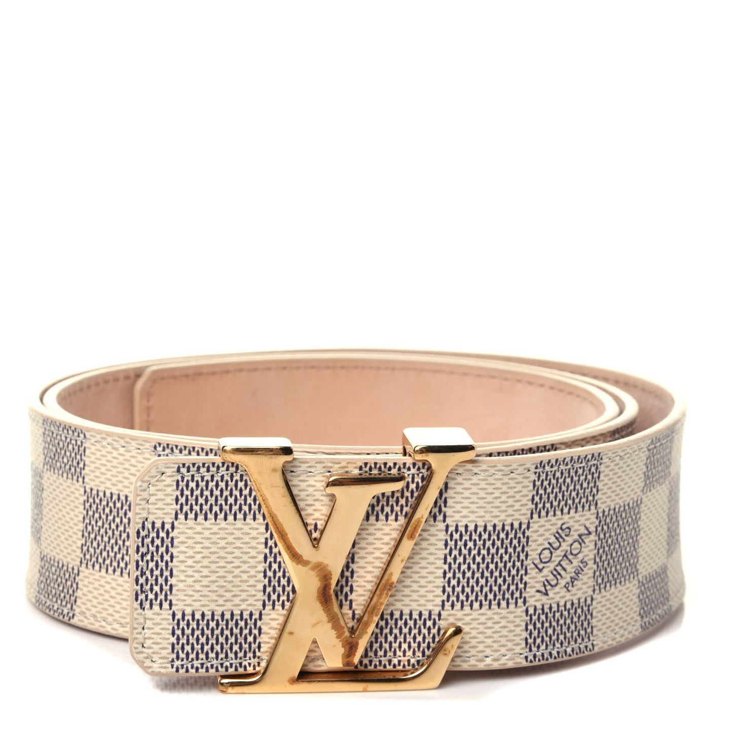 Damier Azur 40mm LV Initiales Belt 85 34