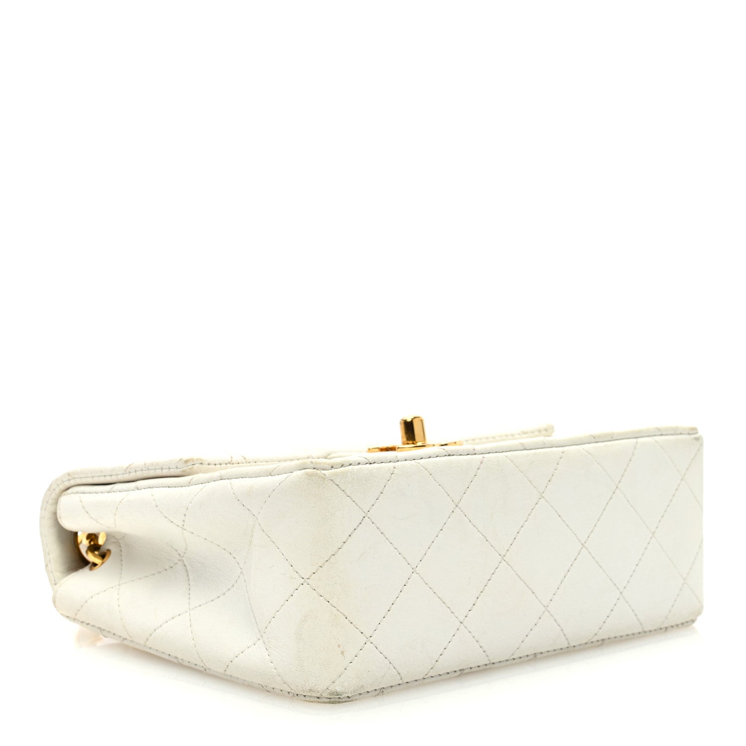 Chanel Lambskin Quilted Mini Square Flap White 4 of 16