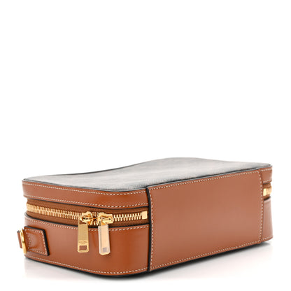 Celine Triomphe Canvas Top Handle Messenger Box Tan 4 of 10