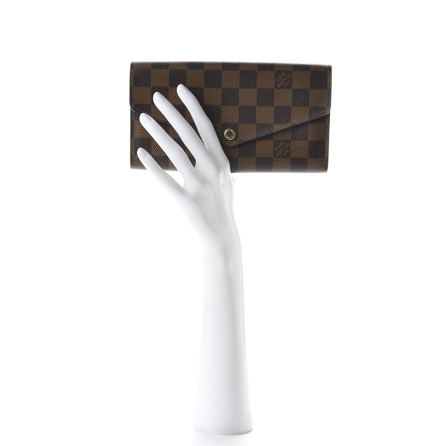 Louis Vuitton Damier Ebene Sarah Wallet NM 2 of 8