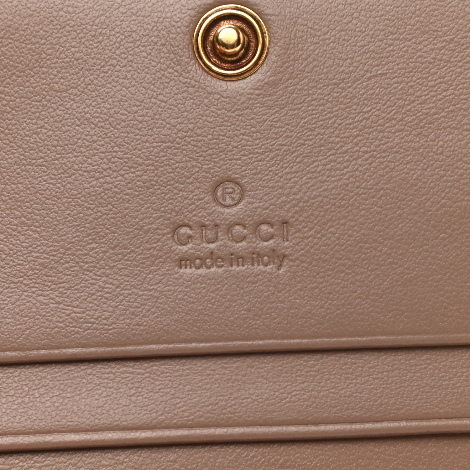 Gucci Calfskin Matelasse GG Marmont Card Case Wallet Porcelain Rose 6 of 8