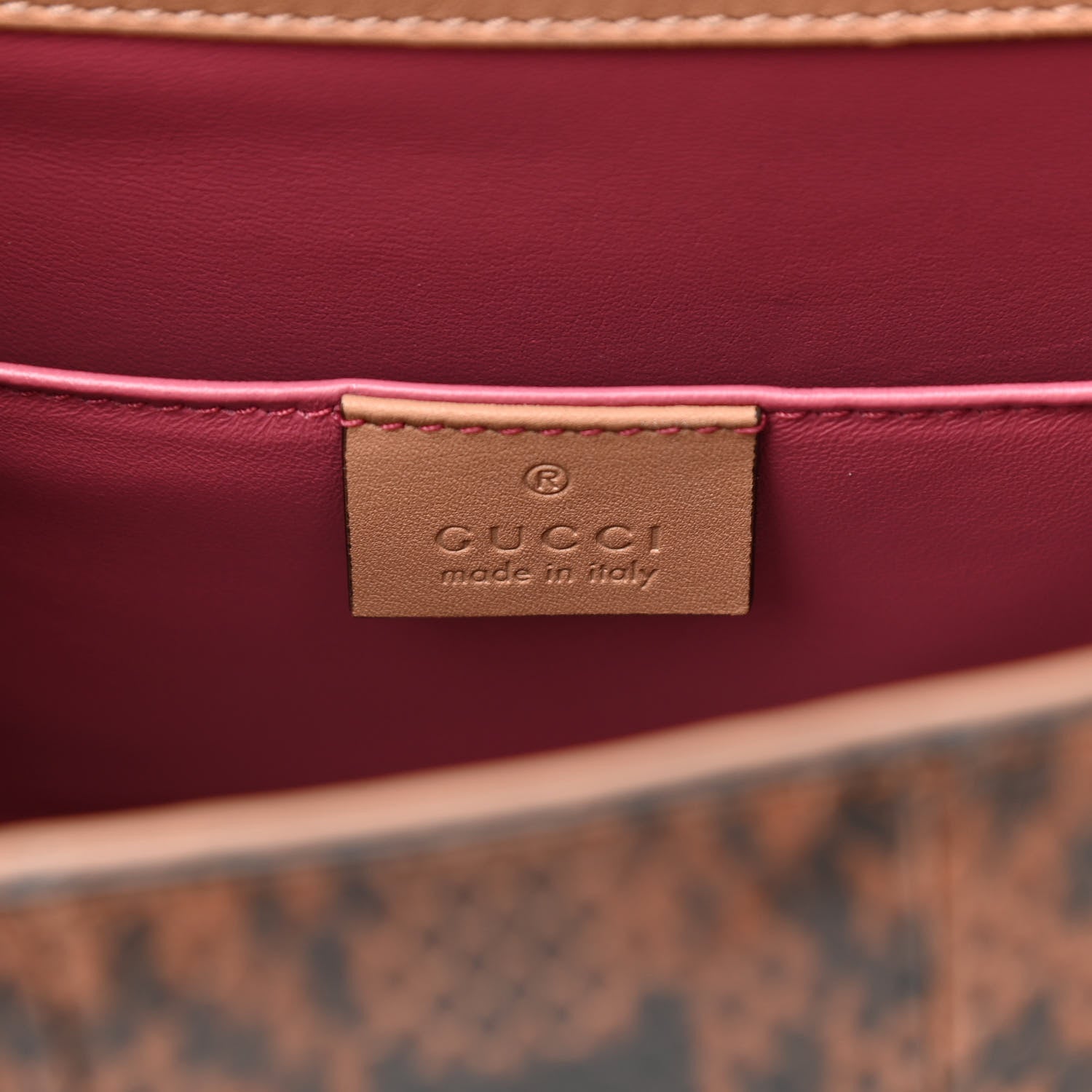 Gucci Snakeskin Embroidered Linea Ricami Shoulder Multicolor 6 of 11