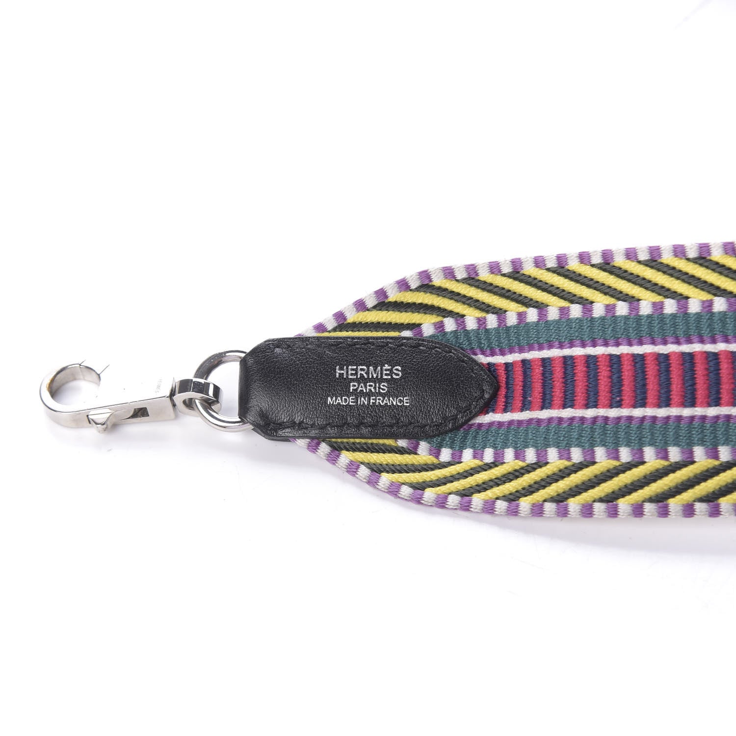 Hermes Toile Swift 50mm Sangle Cavale Shoulder Strap Multicolor Black 4 of 5